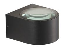 Āra sienas lampa Italux Pesaro, 5W, LED, IP54, melna krās., 11 cm x 5.5 cm