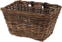 Dviračio krepšys, ant vairo XQMAX Wicker, plastikas/mediena, ruda sp.