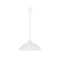 Valgusti rippuv Candellux Lighting Bronte, E27, 1 x 60 W, valge v. / valge v.