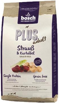 Sausas šunų maistas Bosch PetFood Plus Adult Ostrich & Potato, 12.5 kg