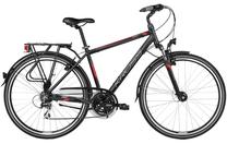 Dviratis turistinis Kross Trans Siberian, 28 ", XL rėmas, juoda sp./raudona sp.