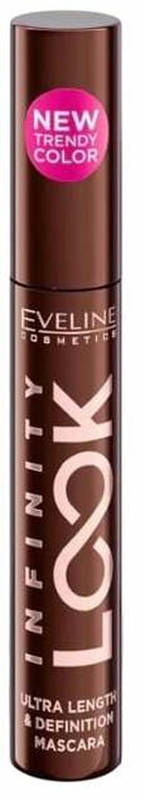 Blakstienų tušas Eveline Cosmetics Infinity Look Ultra Length & Definition, 7 ml, ruda sp.