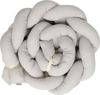 Aizsargājošā apmale BabyMatex Muslin 42, pelēka krās., 200 cm x 30 cm