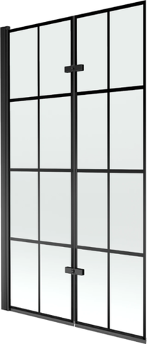 Vannas siena Mexen Castor II, 100 cm x 150 cm, melna krās./rūdītais