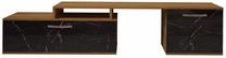 TV galds Kalune Design Variant PR, melns krās./valriekstu krās., 135 - 170 cm x 40 cm x 47 cm