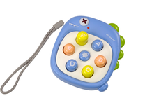 Электронная игра, динозавр Lean Toys Whack A Mole Cute Pet, 9 см, синий