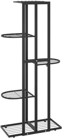 Gėlių stovas VLX 336110, 430 x 220 x 980 mm, juoda sp. Prekė su pažeista pakuote.