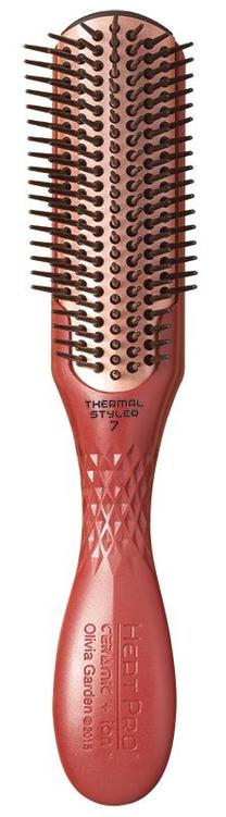 Щетка для волос Olivia Garden Heat Pro Ceramic+Ion, красный цв.