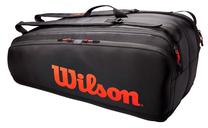 Tenisa soma Wilson Super Tour Bag 12 Pack Black/Red, melna krās./sarkana krās.