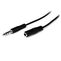 Pagarinātājs StarTech MU2MMFS 3.5 mm male, 3.5 mm female, 2 m, melna krās.