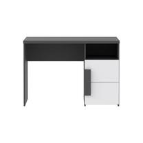 Rakstāmgalds ar skapi Forte LBLT21-J66, 110 cm x 60 cm, 75.3 cm, balta krās./pelēka krās.