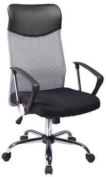 Darbo kėdė Fotel Q-025, 45 - 54 x 62 x 111 cm, juoda sp./pilka sp.