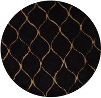 Vonios grindų kilimėlis Foutastic Infinity 359CHL1682, juoda sp., 90 cm x 90 cm, Ø 90 cm
