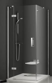 Dušas siena Ravak Smartline SMPS-100 L, 100 cm x 190 cm, caurspīdīga krās./hroma krās./rūdītais