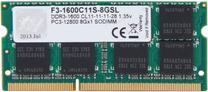 Operatyvioji atmintis (RAM) G.SKILL F3-1600C11S-8GSL, DDR3L (SO-DIMM), 8 GB, 1600 MHz