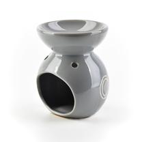 Žvakidė Mondex Fragrance oil Fireplace HTTP7165, keramika, Ø 6.8 cm, 8.5 cm, pilka sp.
