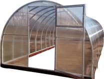 Kasvuhoone Svajone Premium, polükarbonaat, 8 x 3 m, 6 mm, hõbe v.