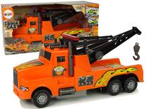 Игрушечный автовоз Lean Toys Truck Car Recovery Vehicle, oранжевый цв.