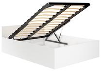 Lova pusantros vietos Akord, 120 x 200 cm, balta, be čiužinio, su grotelėmis