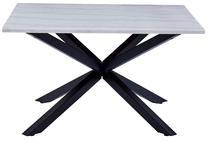 Kavos staliukas Heaven 61522, balta sp./juoda sp., 80 cm x 80 cm x 46 cm