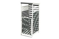 Sodo namelis Anna, 100 cm x 82.5 cm x 203.5 cm, 360 l, balta sp./pilka sp.