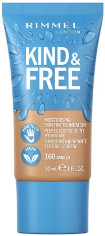 Skystas makiažo pagrindas Rimmel London Kind & Free, 160 vanilla, 30 ml