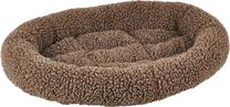 Кровать для животных Flamingo Sherpa Oval 516667, коричневый цв., 80 x 58 x 8 cm