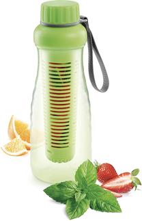 Ūdens pudele Tescoma My Drink, zaļa krās., plastmasa/silikons, 0.7 l