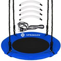 Ligzdas šūpoles Springos Nest Swing, 70 cm, zila krās./melna krās.