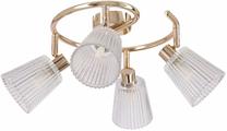 Светильник потолочный Candellux Lighting Baron 98-54999, G9, 4 x 40 Вт, прозрачный цв. / золотой цв.