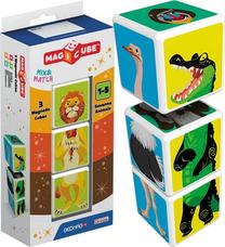 Магнитная игрушка Trefl Magicube Savanna Animals, многоцветный, 3 шт.