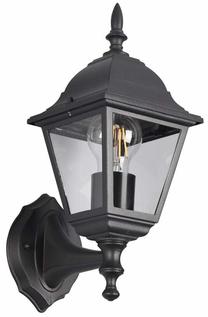 Sieninis lauko šviestuvas Trio Livenza, 60W, E27, IP44, juoda sp., 14 cm x 34 cm
