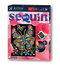 Набор для творчества Kitfix Sequin Art Red Amber Butterfly, многоцветный