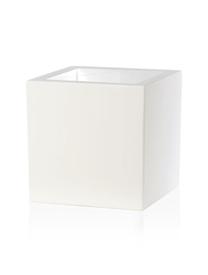 Puķu pods Schio Cubo 043, plastmasa, Ø 30 cm, balta krās.