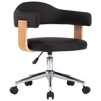 Darba krēsls VLX Swivel 287418, 51.5 x 49.5 x 94.5 - 115.5 cm, brūna krās./melna krās.