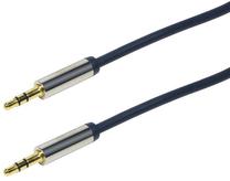 Vads Logilink Jack to Jack Jack 3.5, Jack 3.5, 3 m, zila krās.