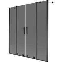 Vannas siena Mexen Velar Duo, 140 cm x 150 cm, melns krās./tonētais