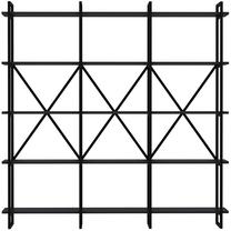 Pastatoma lentyna Kalune Design Elston 1800 4, antracito sp./juoda sp., 180 cm x 180 cm x 34 cm