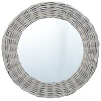 Spogulis VLX Wicker, stiprināms, 50 cm x 50 cm, pelēka krās.