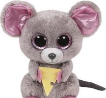 Pliušinis žaislas TY Beanie Boos Squeaker Mouse, pilka sp.