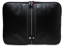 Portatīvā datora apvalks BMW Stripes BMCS16COMSCAKL, zila krās./melna krās., 16"