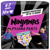 Sauskelnės nakčiai Pampers Ninjamas Heart, 7 dydis, 10 vnt.