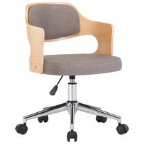 Darba krēsls VLX Swivel 3054853, 53 x 47.5 x 68 - 76 cm, brūna krās./pelēka krās.