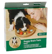 Rotaļlieta sunim, grabulis Karlie Flamingo Doggy Brain Train KF09699, Ø 23 cm, gaiši brūna krās.