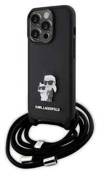 Telefono dėklas Karl Lagerfeld KLHCP15LSAKCPSK, juoda sp., Apple