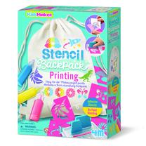 Dekoravimo rinkinys 4M KidzMaker Stencil Backpack Printing, įvairių spalvų