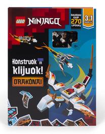 Priedas LEGO® Ninjago Activity Book Build and Stick: Dragons BSP6701LT, 49 vnt.