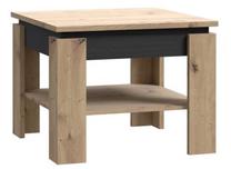 Kohvilaud Forte Prado Verde, pruun v./must v., 70 cm x 70 cm x 55.8 cm