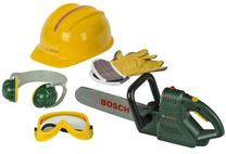 Dārza rotaļlieta Klein Bosch Chainsaw And Accessories, dzeltena krās.