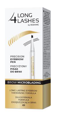 Uzacu zīmulis Long4Lashes Brow Microblading, 1.1 ml, melna krās. 1